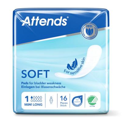 Attends Soft 1 Mini Long Inleg Anatom. 1x16