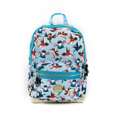 Pick & Pack Birds Backpack M dusty blue Kindertas