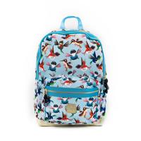 Pick & Pack Birds Backpack M dusty blue Kindertas - thumbnail