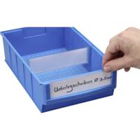 Allit 456597 Etiketten voor stapelbak ProfiPlus ShelfBox Label B Wit, Transparant 20 stuk(s) - thumbnail
