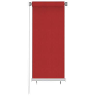 VidaXL Rolgordijn voor buiten 60x140 cm hdpe rood