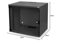 Digitus ECO-Line 7U 19 Wall Mounting Cabinet Wandrek Zwart - thumbnail