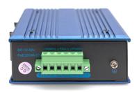 DIGITUS Netwerk Switch - 5-poorts Gigabit Ethernet - 4x RJ45 + 1x SFP-poort - Unmanaged - 10/100/1000 Mbps - DIN rail & wandmontage - IP40 - industriële serie - Blauw - thumbnail