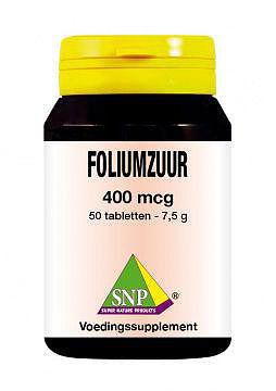 SNP Foliumzuur 400 mcg 50 Tabletten