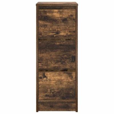 Dressoir 29,5x34x76 cm bewerkt hout gerookt eikenkleurig Dressoir 29,5x34x76 cm bewerkt hout gerookt eikenkleurig