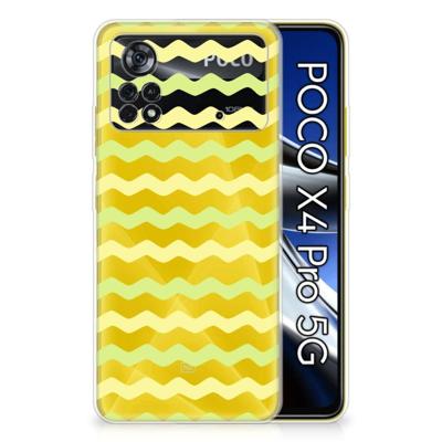 Xiaomi Poco X4 Pro 5G | TPU bumper | Waves Yellow