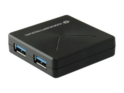 Conceptronic HUBBIES02B interface hub USB 3.2 Gen 1 (3.1 Gen 1) Mini-B 5000 Mbit/s Zwart Conceptronic HUBBIES02B interface hub USB 3.2 Gen 1 (3.1 Gen 1) Mini-B 5000 Mbit/s Zwart
