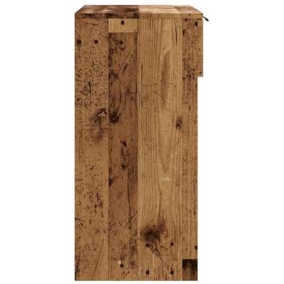 Wandtafel 90x36x75 cm bewerkt hout oud houtkleurig