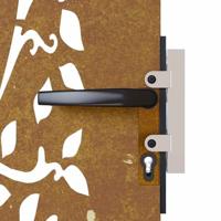 Poort 85x125 cm boomontwerp cortenstaal - thumbnail