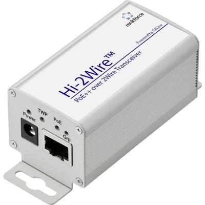 Renkforce RF-6861940 PoE++ over 2Wire Transceiver 2-draads Reikwijdte (max.): 300 m 1 stuk(s) 100 MBit/s Met PoE-functie