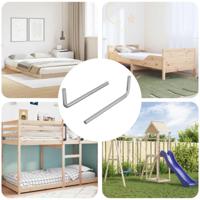 VidaXL Zeskantsleutel 2 pcs zilver 32 x 86 mm staal - thumbnail