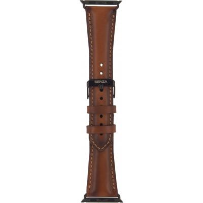 Senza Desire Leather Strap Apple Watch 38 / 40 mm cognac - LEASTR1001