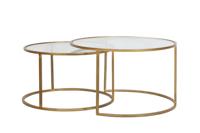 Light & Living Salontafel 'Duarte' Set van 2 stuks, kleur Goud - thumbnail