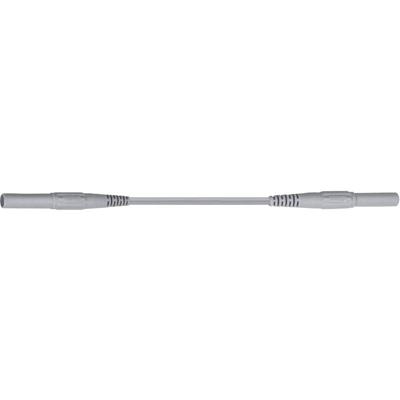 Stäubli XMS-419 Veiligheidsmeetsnoer Banaanstekker 4 mm Banaanstekker 4 mm 0.50 m Grijs 1 stuk(s)