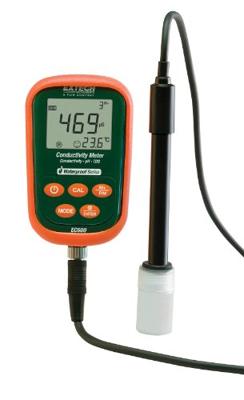 Extech EC600 pH-meter pH-waarde, Geleidingsvermogen, Temperatuur, Weerstand, mV, TDS, Zoutgehalte Extech EC600 pH-meter pH-waarde, Geleidingsvermogen, Temperatuur, Weerstand, mV, TDS, Zoutgehalte