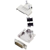encitech D45ZK15-HDP26-W-K 6355-8013-02 D-sub male connectorset 45 ° Aantal polen: 26 Soldeerkelk 1 stuk(s) - thumbnail