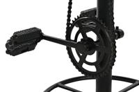 Kruk DKD Home Decor Zwart Leer Metaal Lichtbruin (44 x 38 x 82 cm) - thumbnail