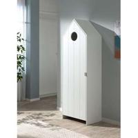 Vipack kledingkast Casimi 1 deurs - wit - 171,5x57,6x37 cm - thumbnail