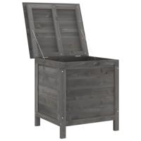 Tuinbox 50x49x56,5 cm massief vurenhout antracietkleurig - thumbnail
