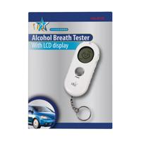 Alcoholtester met LCD display in sleutelhangerformaat met LED-zaklamp - thumbnail