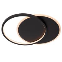 Lucide AXELLE - Plafonnière - Ø 29,5 cm - LED 3 StepDim - 1x24W 2700K - Zwart - thumbnail