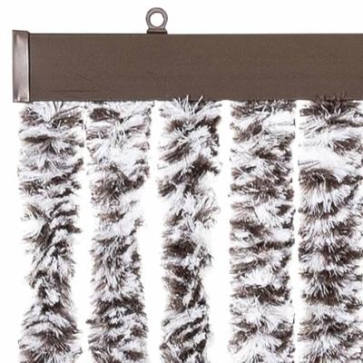 VidaXL Vliegengordijn 90x200 cm chenille bruin en beige
