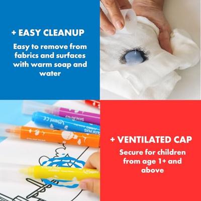 Maped viltstift Color'Peps Jumbo Early Age, etui van 12 stuks, assorti Maped viltstift Color'Peps Jumbo Early Age, etui van 12 stuks, assorti