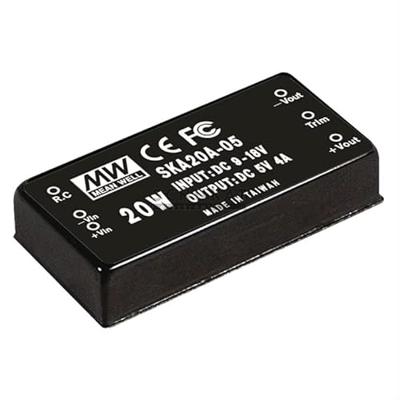 Mean Well SKA20C-05 DC/DC-converter 20W Aantal uitgangen: 1 x inhoud 1 st.