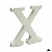 Brief X Hout Wit (1,8 x 21 x 17 cm) (12 Stuks) - thumbnail