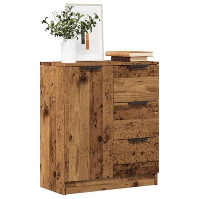Dressoir 60x30x70 cm bewerkt hout oud houtkleurig Dressoir 60x30x70 cm bewerkt hout oud houtkleurig