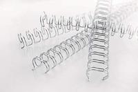 GBC WireBind draadruggen, doos van 100 stuks, 6 mm, zilver - thumbnail