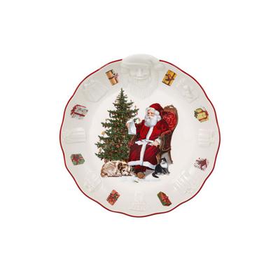 Villeroy & Boch Toy's Fantasy Schaal relief kerstman 24,5 cm