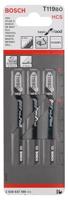 Bosch Accessories 2608637788 Decoupeerzaagblad T 119 BO Basic for Wood, verpakking van 3 stuks 3 stuk(s) - thumbnail