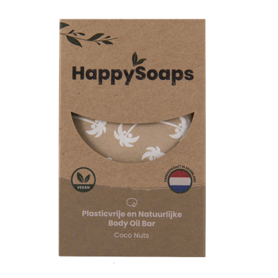 HappySoaps Body Oil Bar Coco Nuts 70gr
