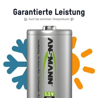 Ansmann maxE D 5000mAh 2x - thumbnail