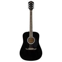 Fender FA-125 Dreadnought Black akoestische westerngitaar met gigbag - thumbnail