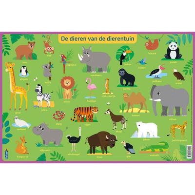 Deltas Educatieve onderlegger preschool - dieren van de dierentuin