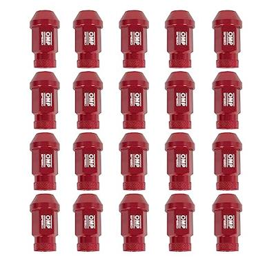 Set Bouten OMP 7075 40 mm M14 x 1,50 20 uds Rood