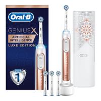 Oral-B Genius X 20000 Luxe Edition Volwassene Roterende tandenborstel Roségoud, Wit - thumbnail