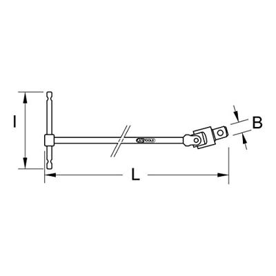 KS Tools 9631055 963.1055 T-sleutel