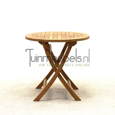 Vita tuintafel Milton teak rond Ø80H76 cm