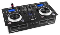 Vonyx CDJ500 Dubbele speler met versterker CD/MP3/USB/BT - thumbnail