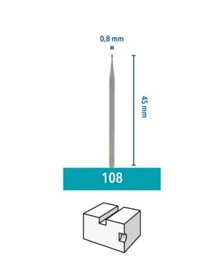 Dremel Graveerfrees 0,8 mm (108) - 26150108JA - thumbnail