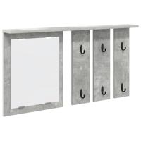 Wandgemonteerde kapstok Betongrijs 85 x 10 x 45 cm Bewerkt hout - thumbnail