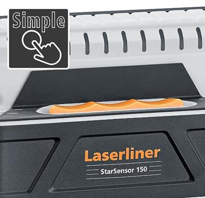 Laserliner Detectieapparaat StarSensor 150 080,977A detectiediepte (max,) 40 mm Geschikt voor hout, spanningsvoerende leidingen, ijzerhoudend metaal (080,977A) merk