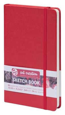 Talens Art Creation • schetsboek rood 13 x 21 cm 140 g 80 vellen