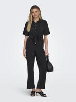Only Onlaris Life Ss Jumpsuit Wvn Cc Jumpsuit 4911042 Black - thumbnail