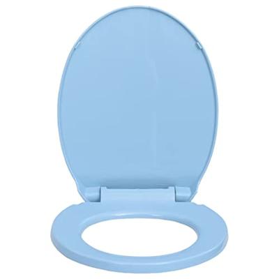 Toiletbril soft-close en quick-release ovaal blauw