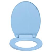 Toiletbril soft-close ovaal blauw - thumbnail