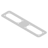 Schneider Electric NSYTLG2FL Kabeldoorvoering Plaatdikte (max.): 1.5 mm Staal Grijs-wit (RAL 7035) 1 stuk(s) - thumbnail